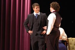 Lord Windermere (Michael Hibbs) and Cecil Graham (Jake Pearson)
